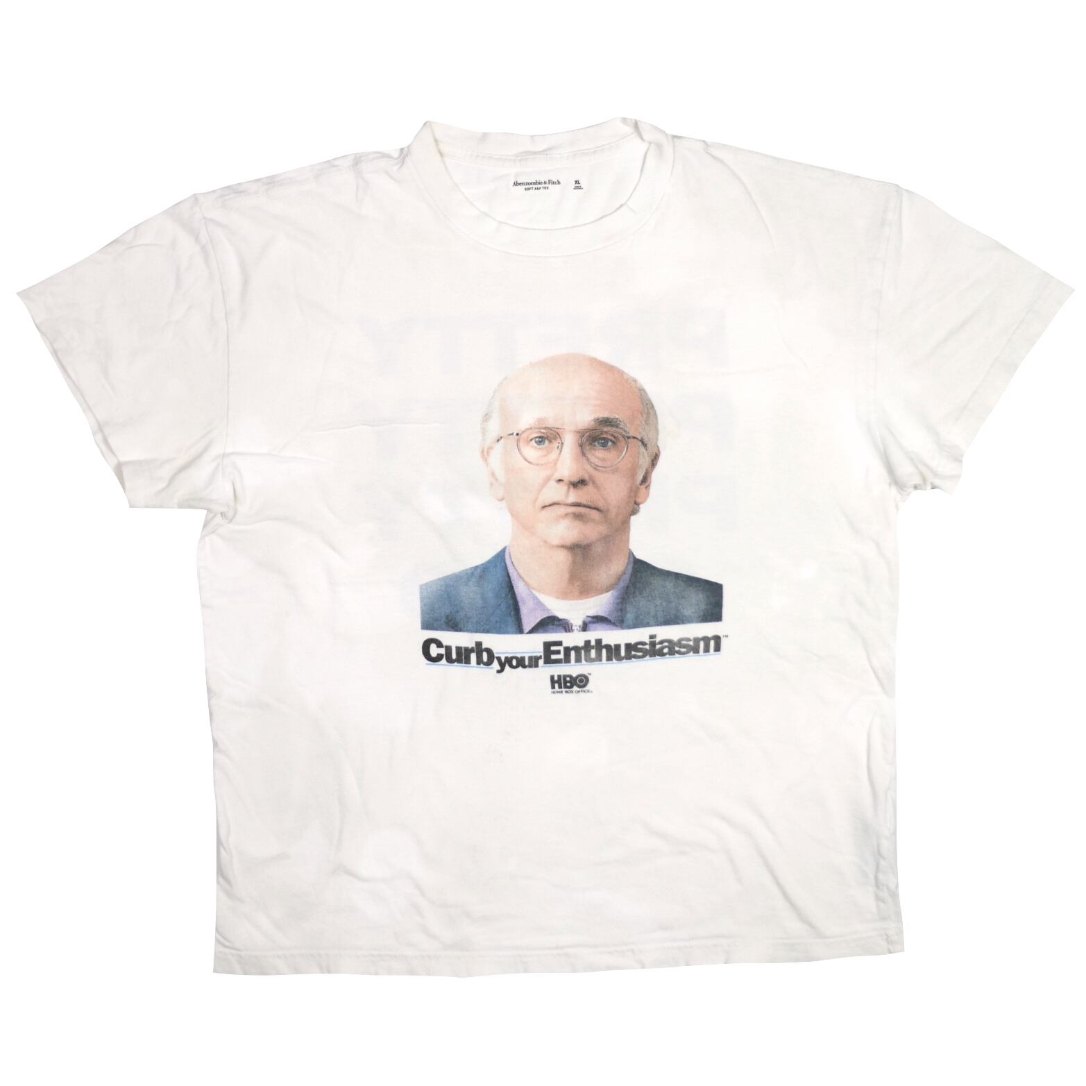 USED【XL】TV Drama Curb Your Enthusiasm ラリーのミッドライフ★クライシス Tee / Abercrombie & Fitch ©2023