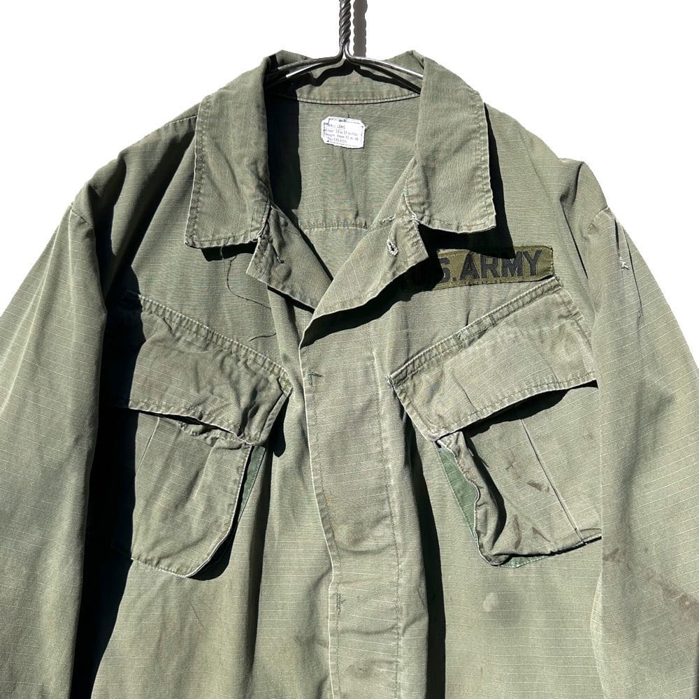 ジャケット・アウター 70's USARMY Jungle Fatigue Shirt 5th M/L 70'S US Military Jungle Fatigue 5th Military Field Jacket
