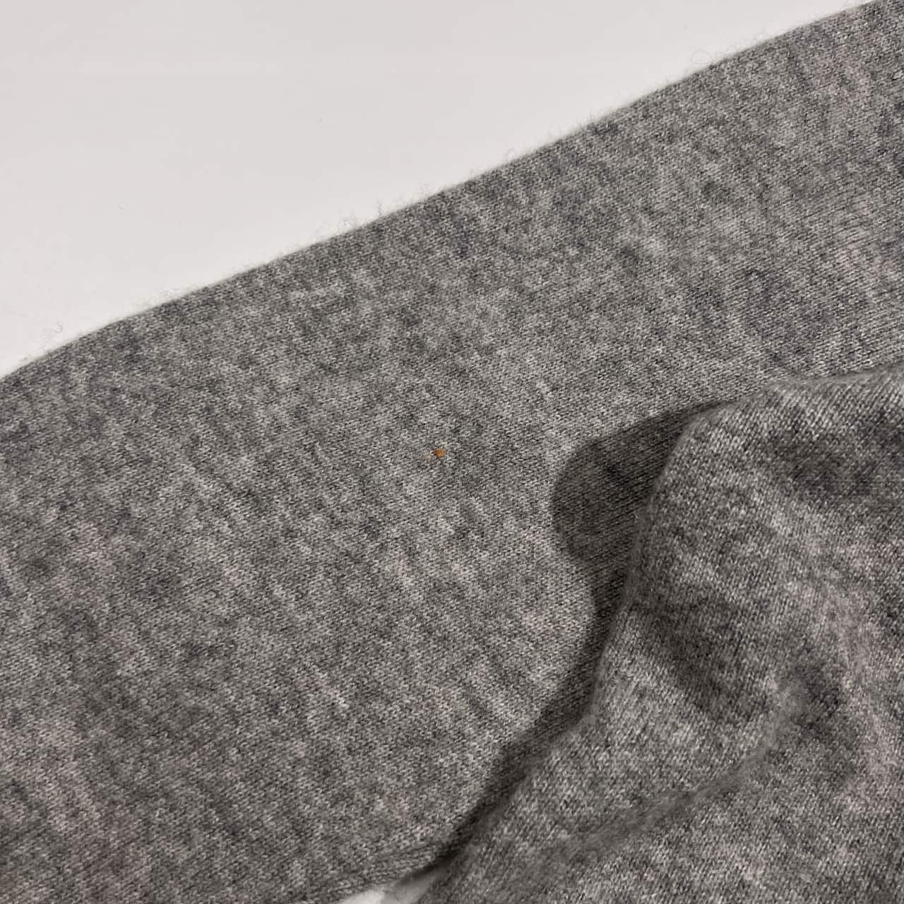 カシミヤ100% APPLETAPP アップレットアップ ポロ風 ニット セーター M/グレー レディース