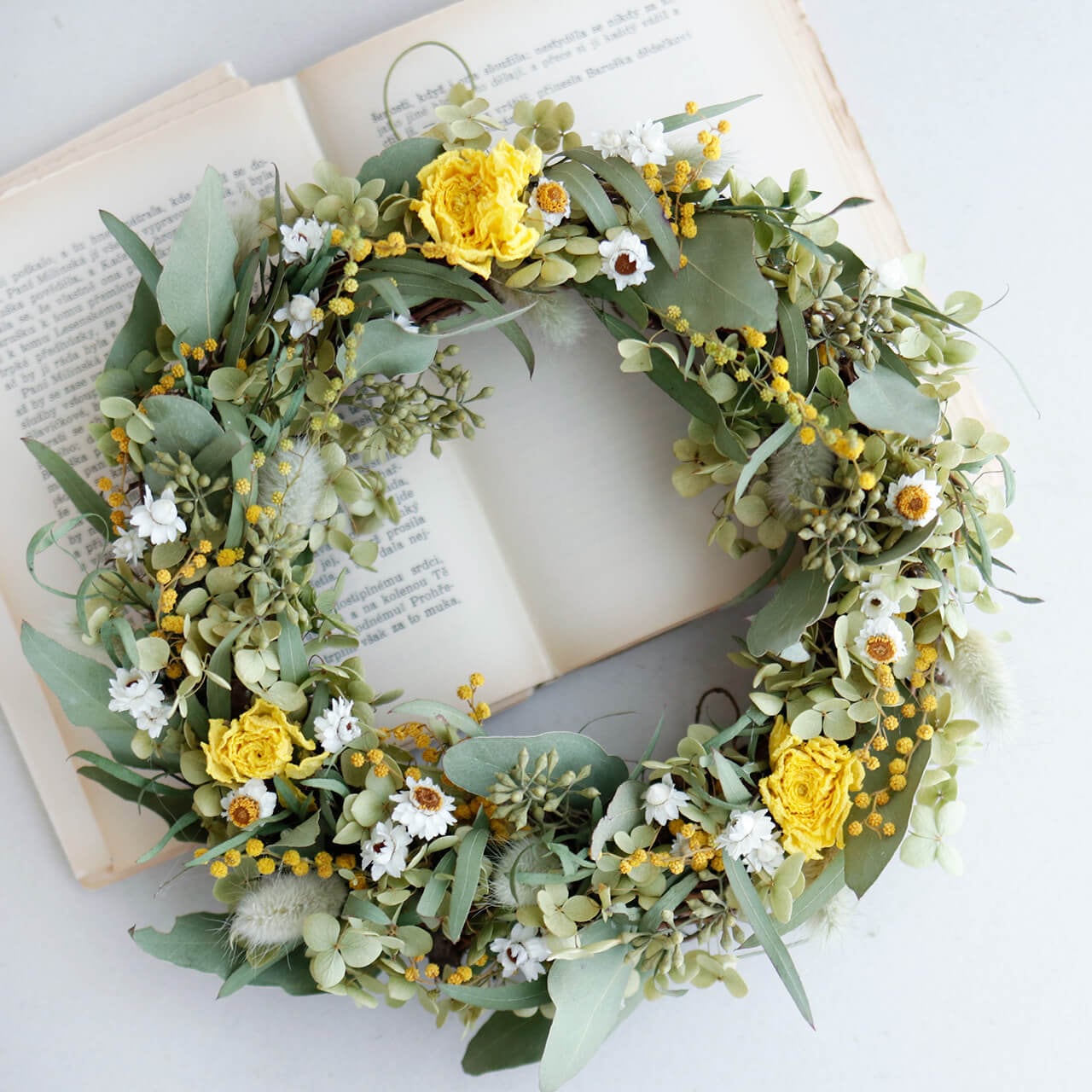 リース | 富良野 花七曜 | ドライフラワー リース スワッグ 焼菓子