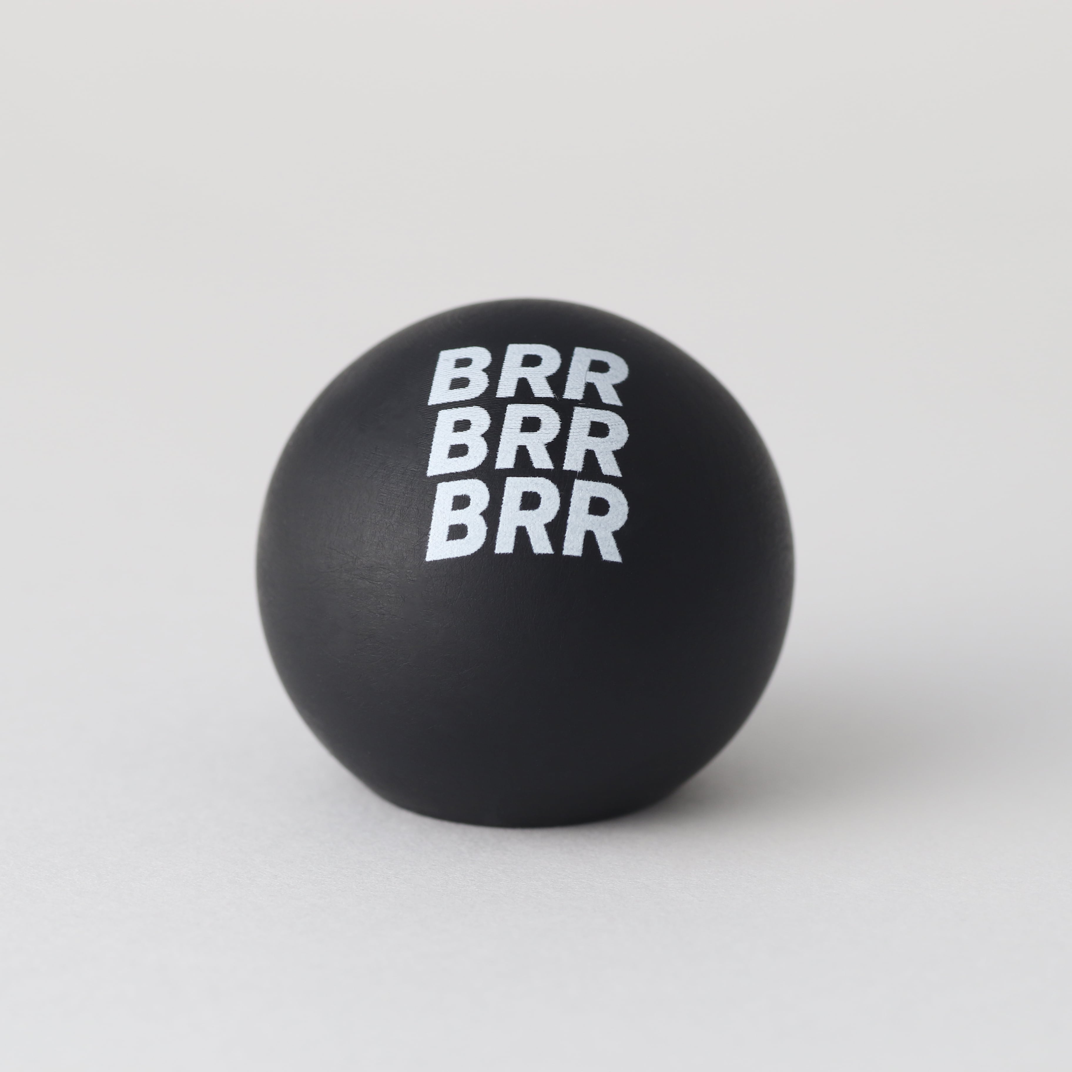Silky Touch | Lightweight Lever Ball | M | Black | White LOGO