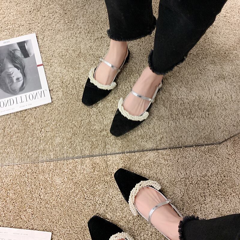 スリッパの女性は、2020年の新しい春と夏のバージョンのネット赤野生Mueller ins怠惰な1ペダルハーフスリッパ潮を着用します 部族の婦人靴6702680