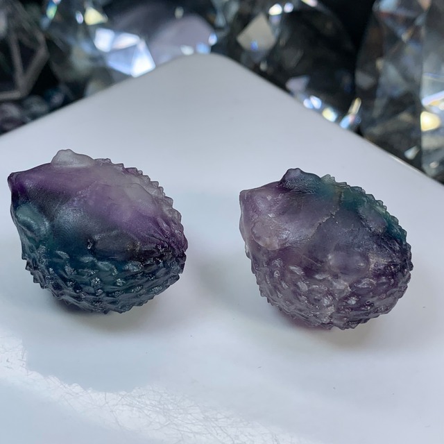 16.フローライトハリネズミさん☆ペアセット