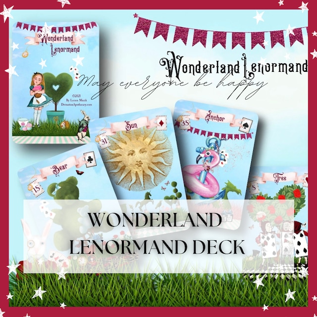 WONDERLAND LENORMAND DECK ◆ 不思議の国のアリス♡カラフルなルノルマン