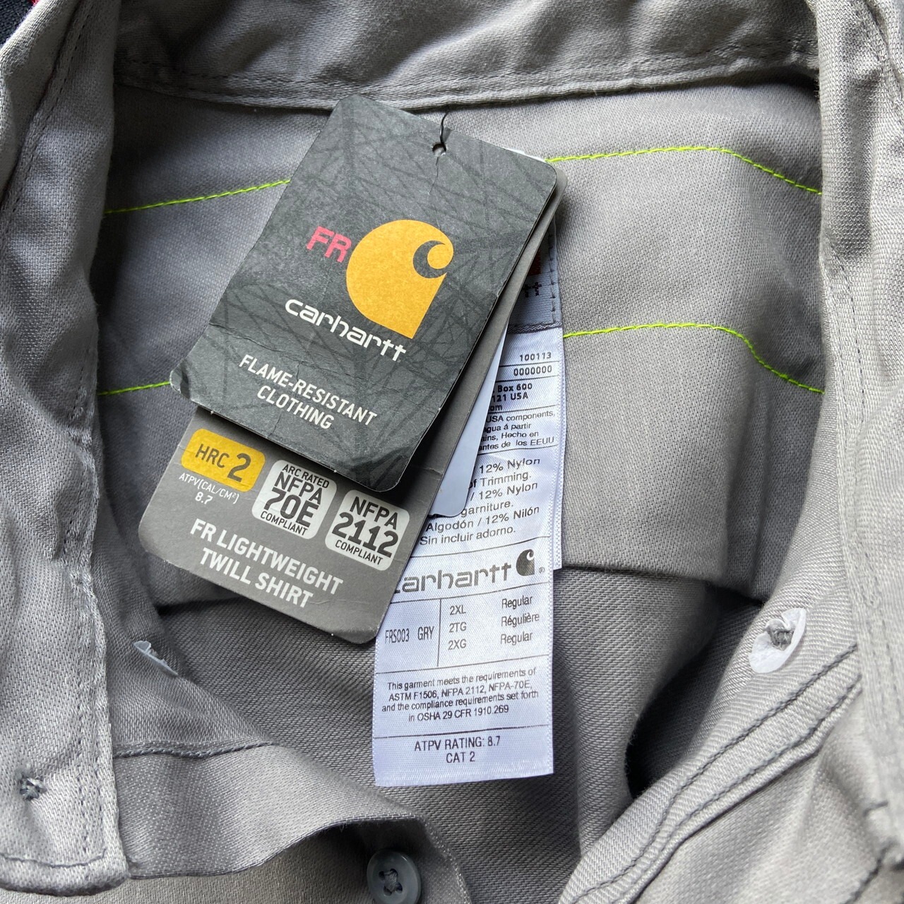DEAD STOCK Carhartt カーハート FR HRC2 リフレクターライン 
