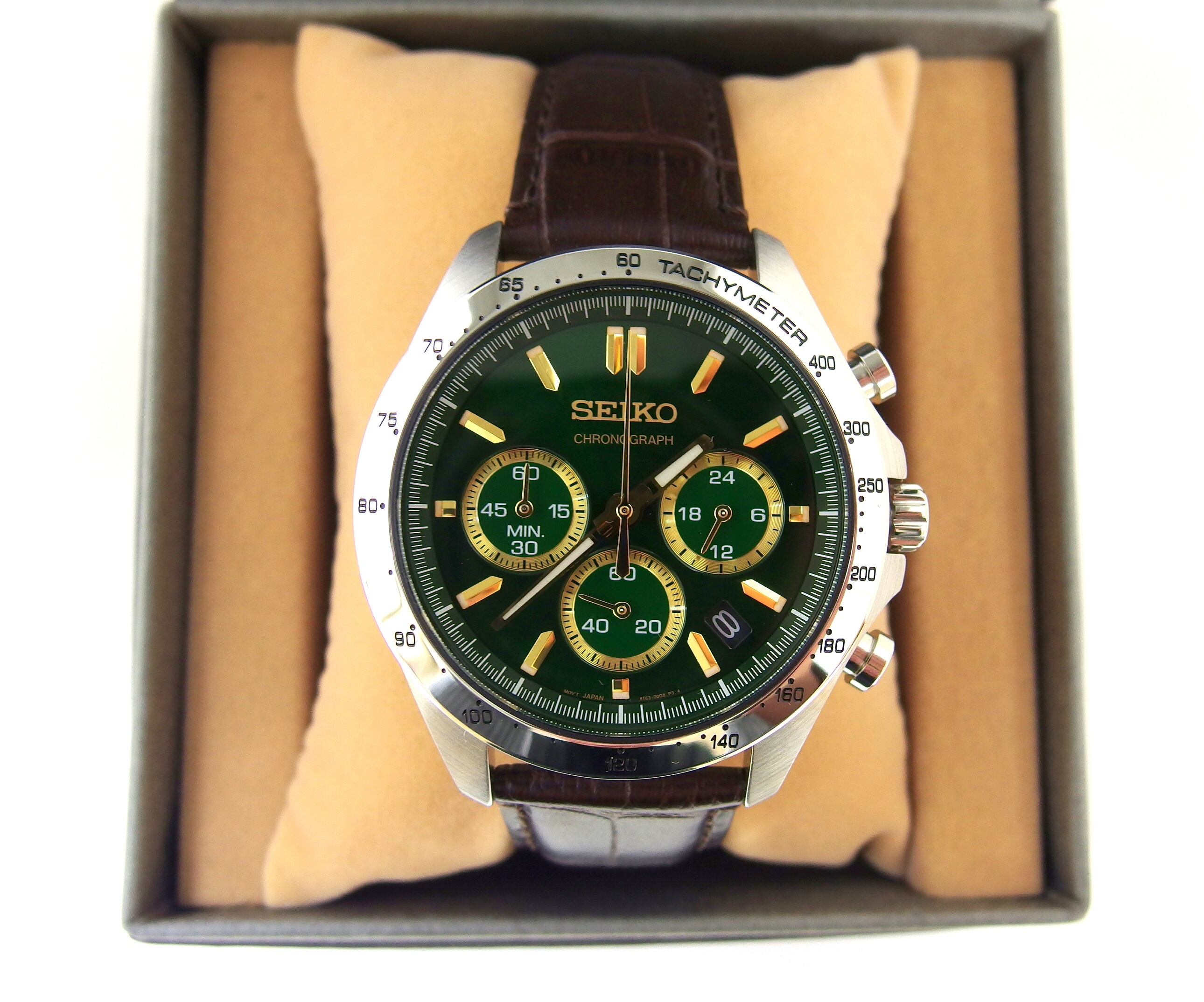 Seiko グリーンクロノグラフ クォーツ 42mm 正光堂時計店