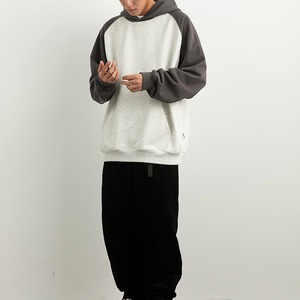 ★SPLICING CONTRAST COLOR HOODIE　　　20282