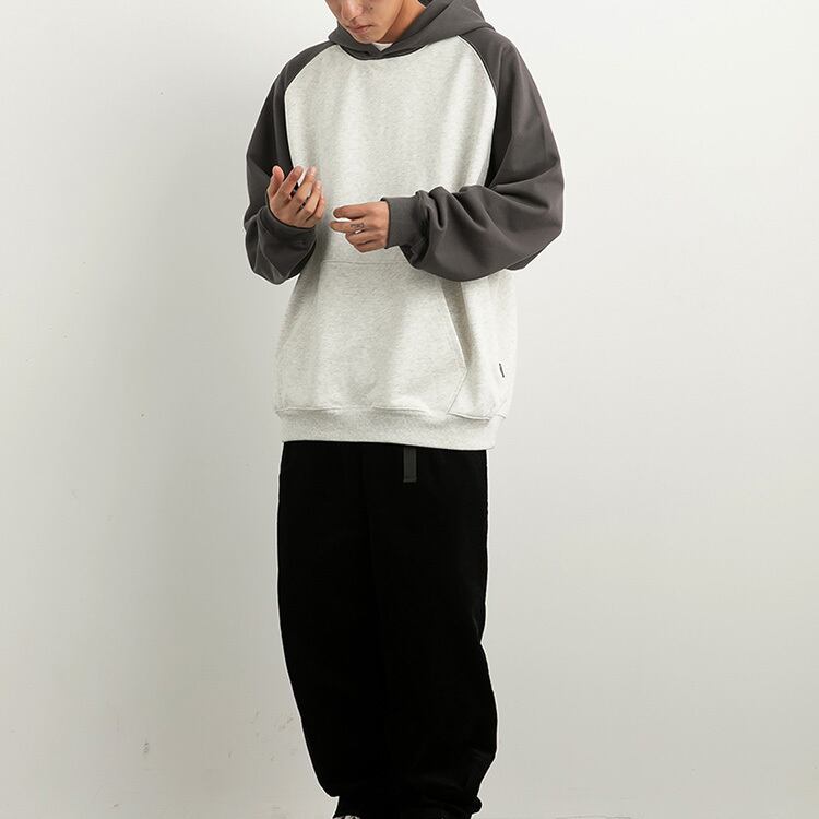 ★SPLICING CONTRAST COLOR HOODIE　　　20282