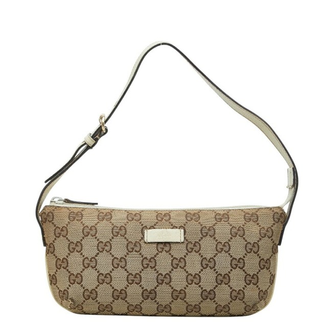グッチ GGキャンバス ハンドバッグ ワンショルダーバッグ 190393 ベージュ キャンバス レザー レディース GUCCI 【中古】