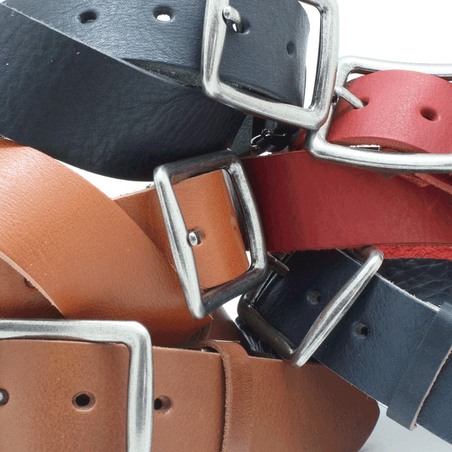 LOCAL WORKS　栃木レザーベルト　059L　”バケッタレザー”使用　カーブバックルベルト　帯幅4㎝　男女兼用　バックル交換可能　長さ調整可　レザーベルト　革ベルト　ベルト　シュリンク加工