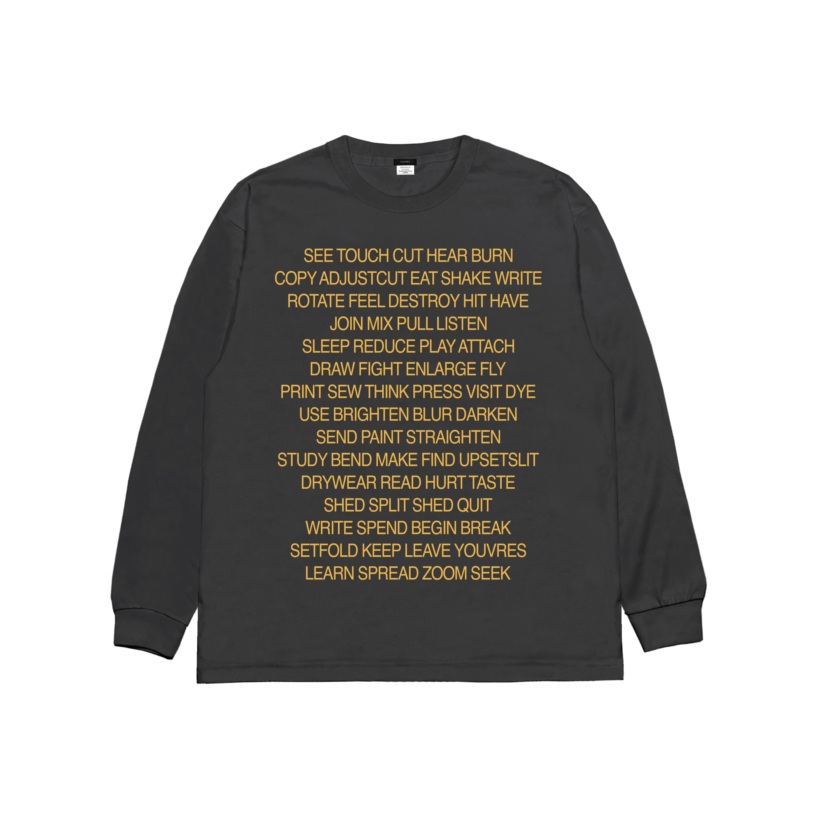 【L/S T-shirt 】Word long sleeve T-shirt