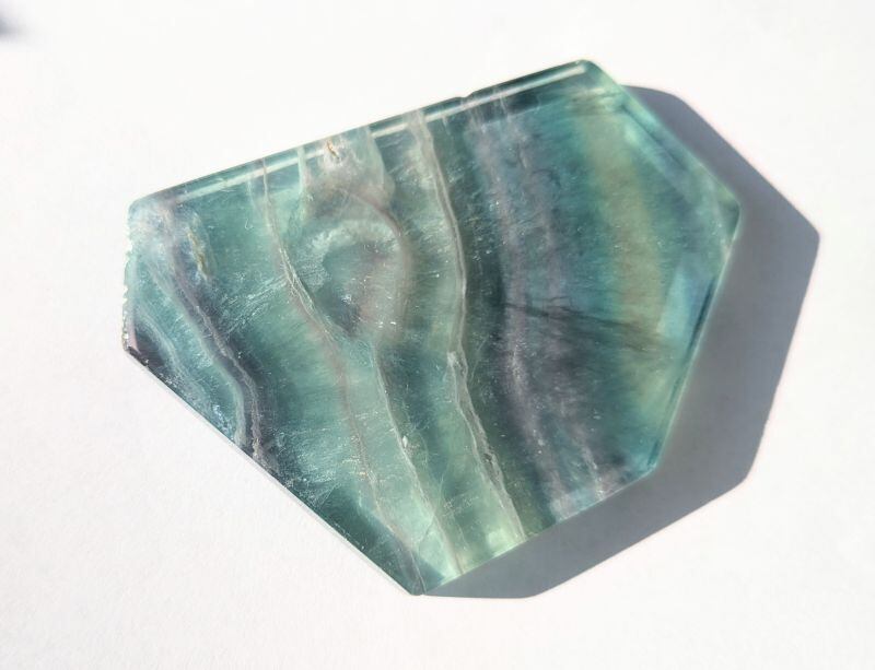 ∞グリーンブルーパープルMIXフローライト 研磨プレート(大サイズ)