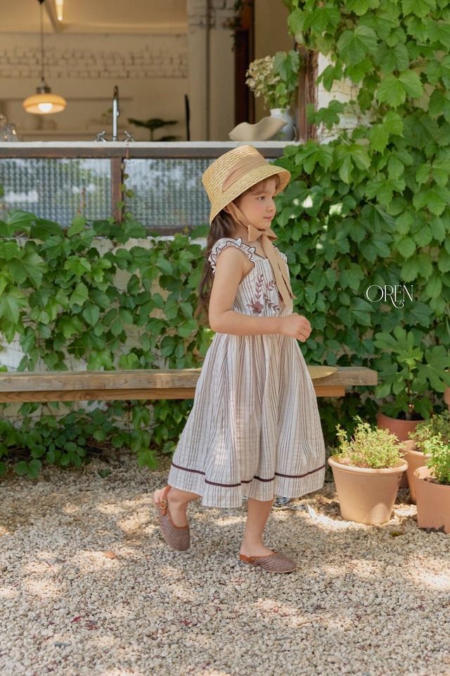※お洋服と同梱限定※【6/11〆予約】<OREN> Schuet ribbon strow hat