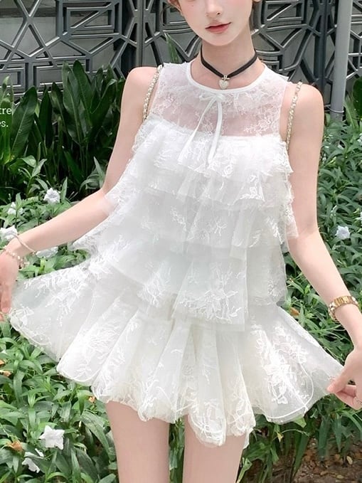 ホワイトフリルセットアップ White Frill Set-Up | Rosella