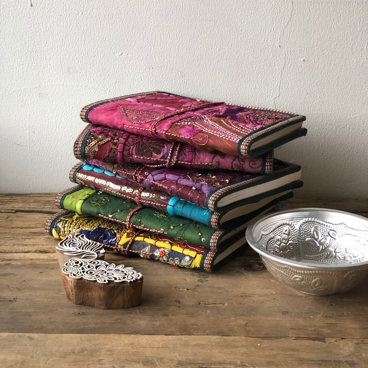 リサイクルサリーノート　L (15×20cm) ブルー系