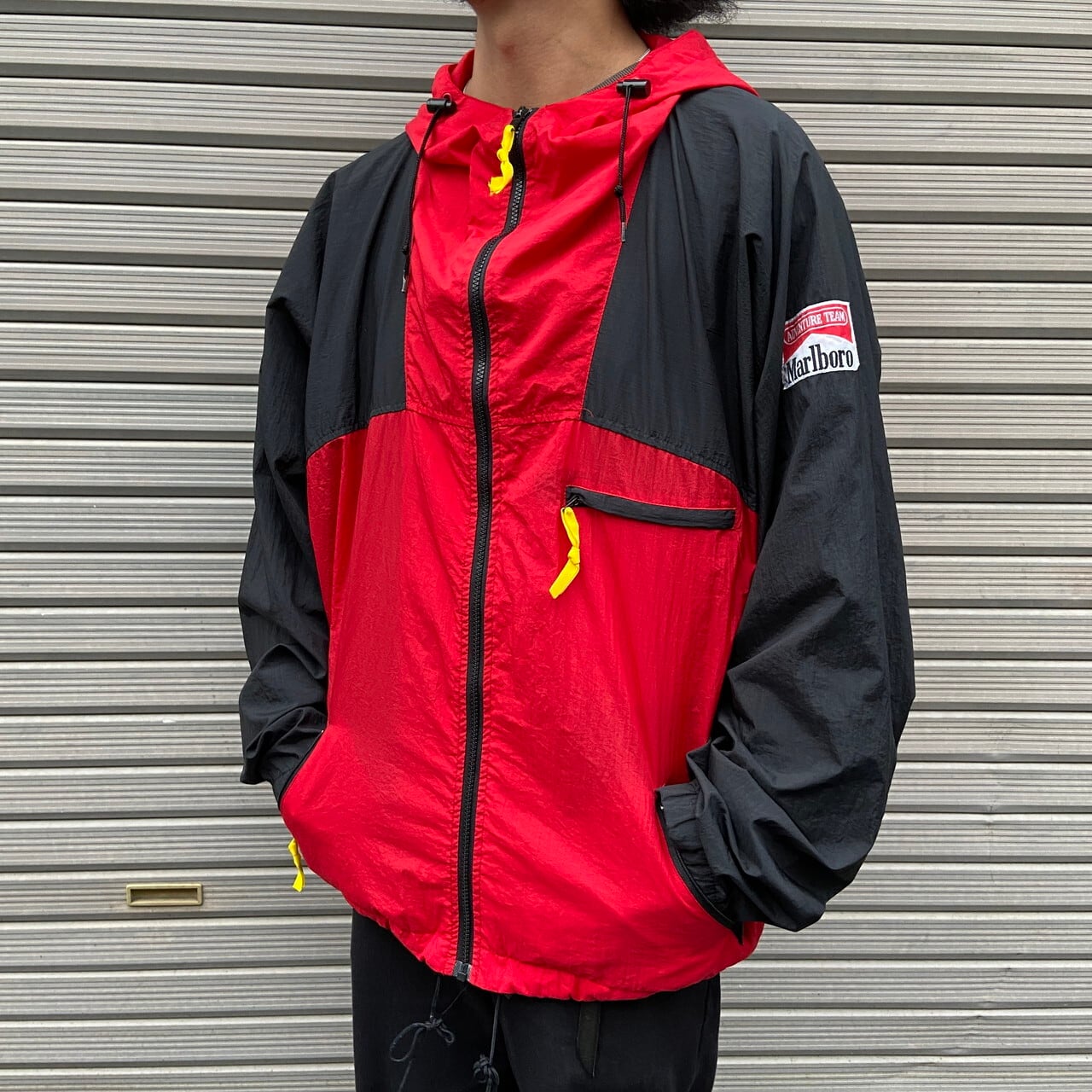 90年代 Marlboro マルボロ ナイロンジャケット メンズXL 古着 90s 