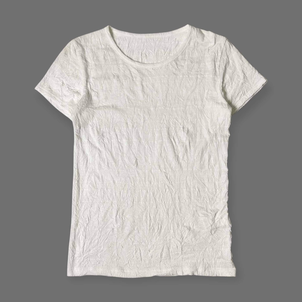 Y's ワイズ シワ加工 半袖 Tシャツ カットソー 2/ホワイト/レディース/ヨウジ ヤマモト/YH-T16-065