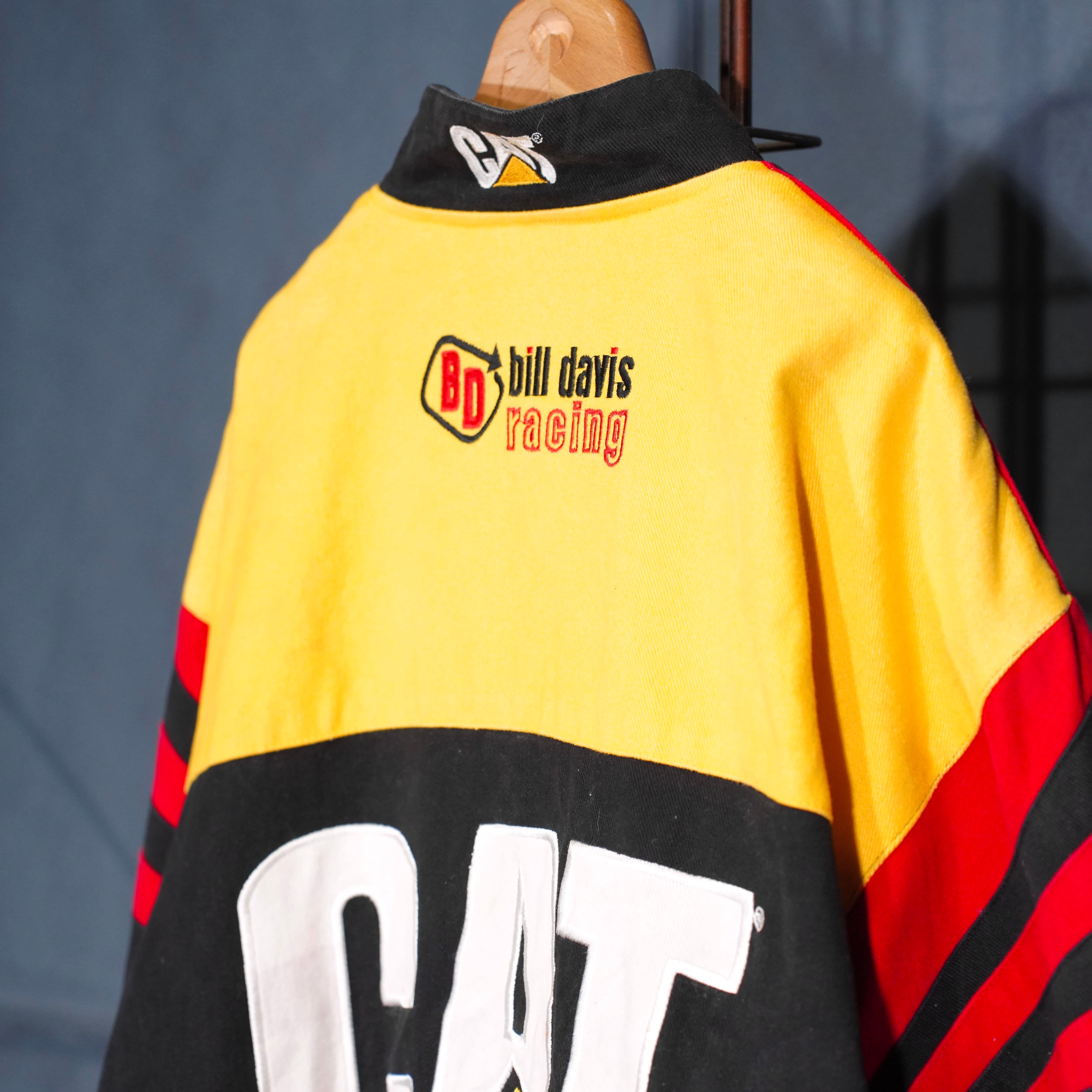USA VINTAGE JH DESIGN JEFF HAMILTON CAT EMBROIDERY DESIGN RACING