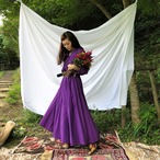 Purple Cotton Shirt Dress