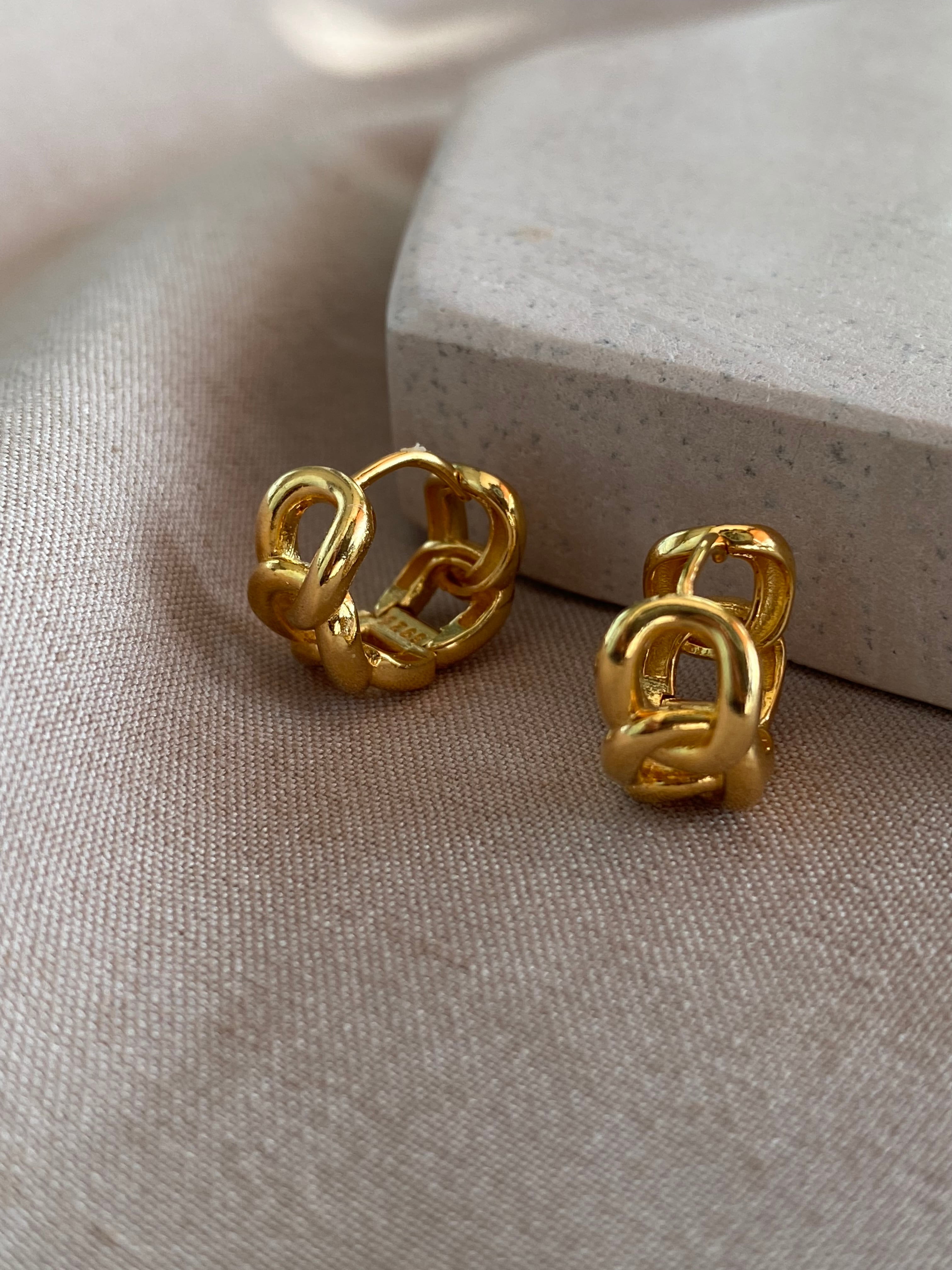 18KGF Chain OneTouch Hoop Pierce ◇ PG25012