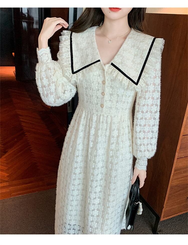 綺麗 レース 快適 大人気 ワンピース ロングスカート