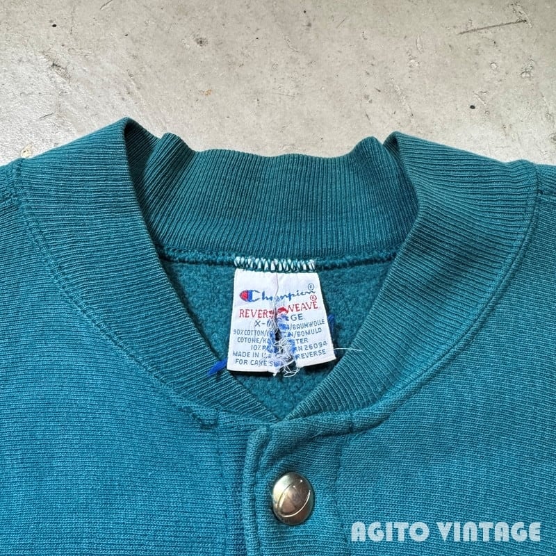 90's Champion チャンピオン リバースウィーブ スナップカーディガン
