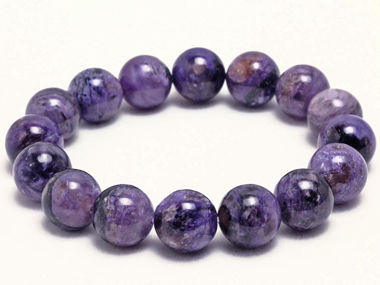 チャロアイト ブレスレット 14mm 一点物 おまかせ便 111-8183 | 天然石
