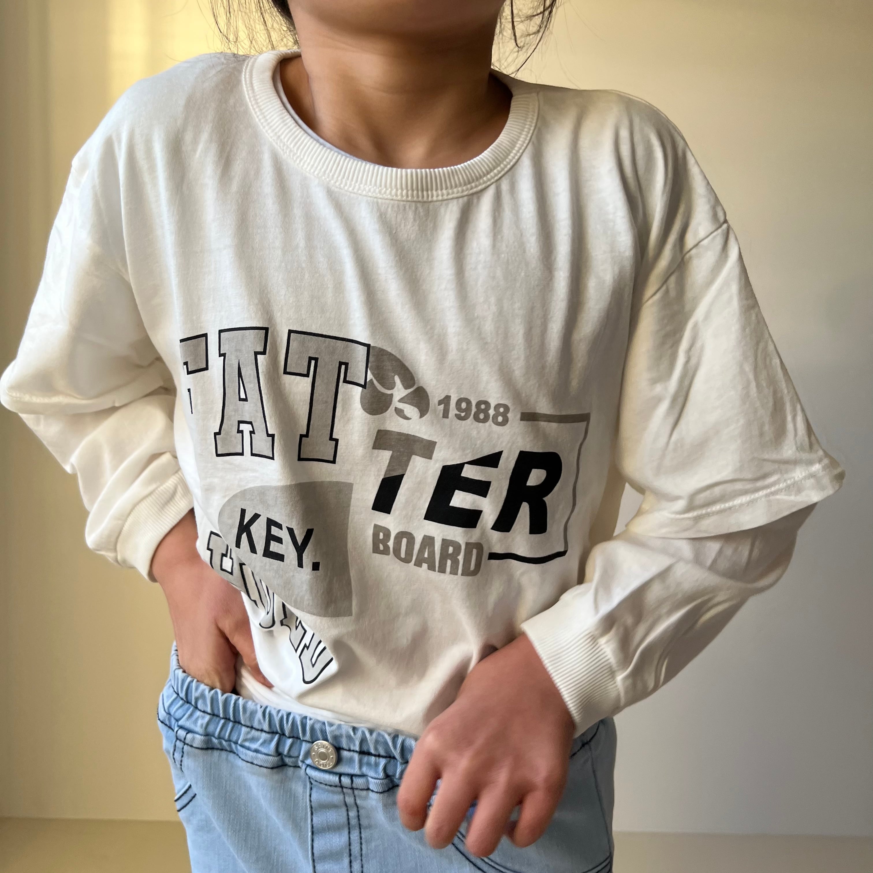 Layering logo ロンT(100cm)2798