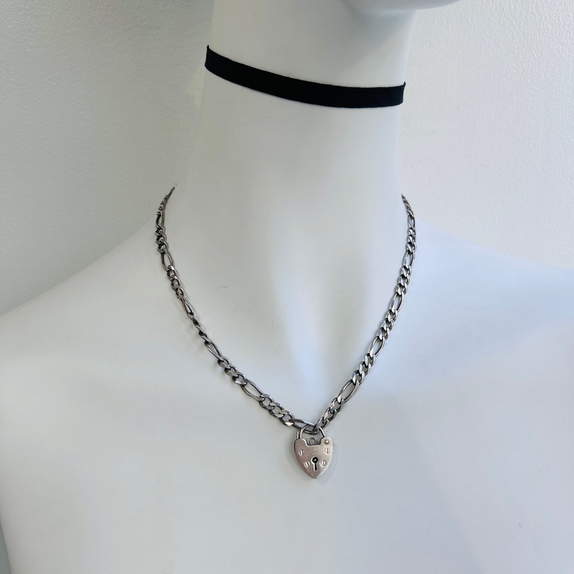 Italy シルバー925 フィガロチェーンネックレス（45.5cm） | Milo