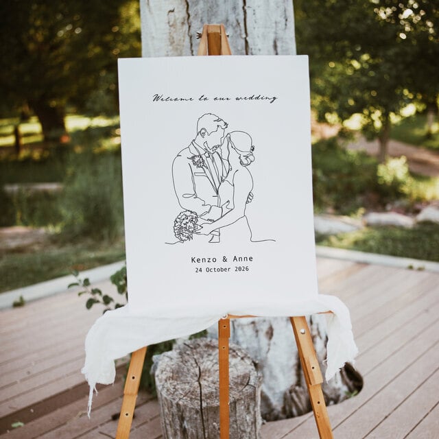 ウェルカムボード ラインアート ④ | DIY store PBW