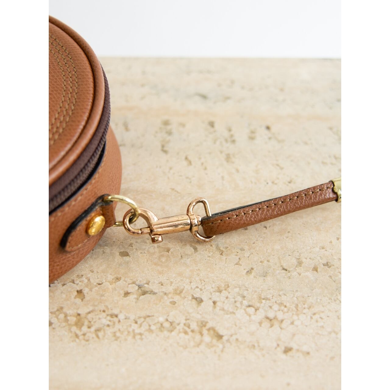 【renoma PARIS】Crossbody PVC Leather Circle Bag（レノマ クロスボディ レザー サークルバッグ ショルダーバッグ ）