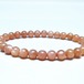 オレンジムーンストーン ブレスレット 6mm 一点物 メール便可 [M便 1/10] 111-48539