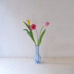 ブルーストライプの一輪挿し