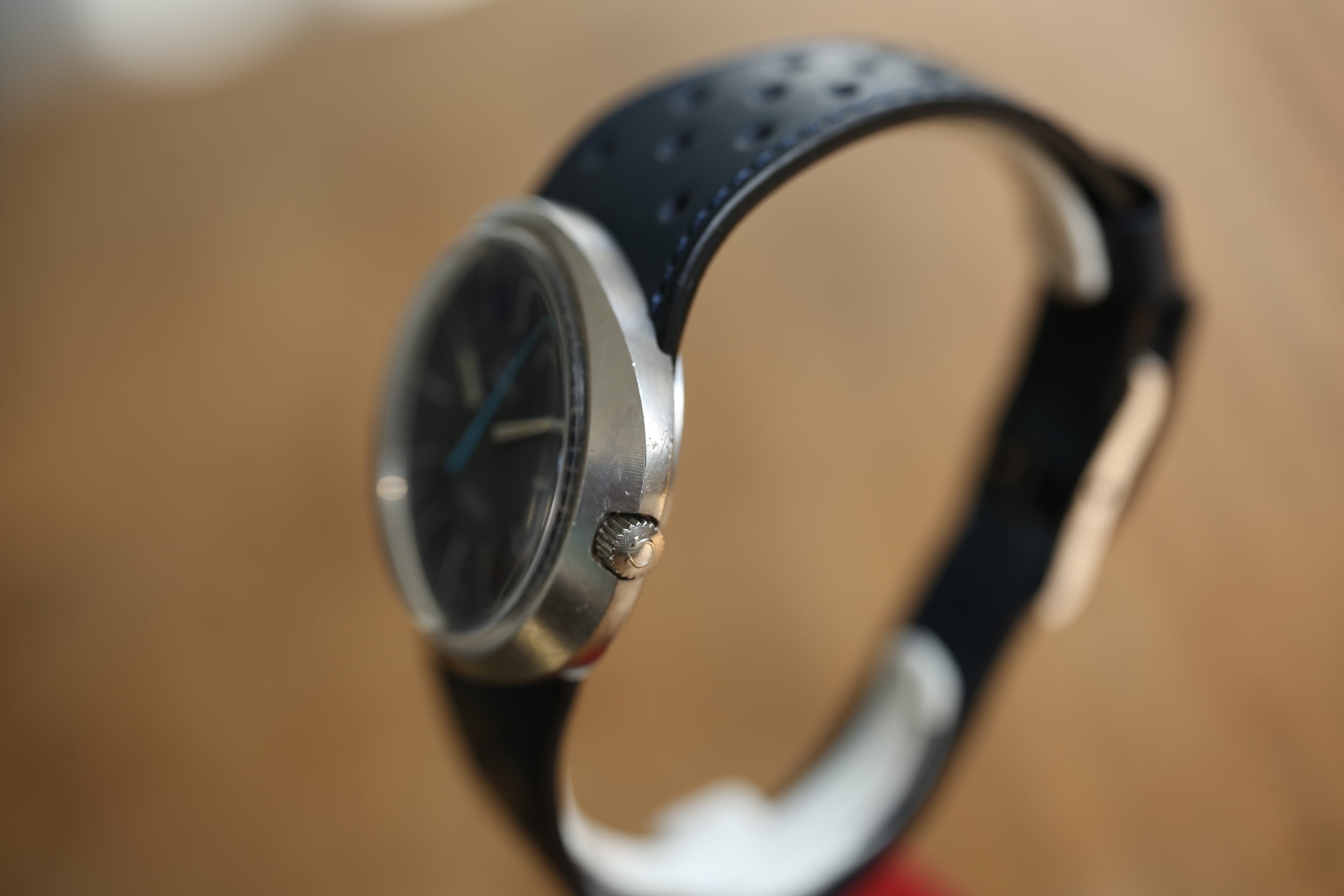 OMEGA】1970's ジュネーブ ダイナミック フルサイズ ネイビー×ブルー