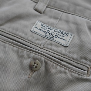 Polo by Ralph Lauren "TYLER SHORTS" beige [W38] 古着