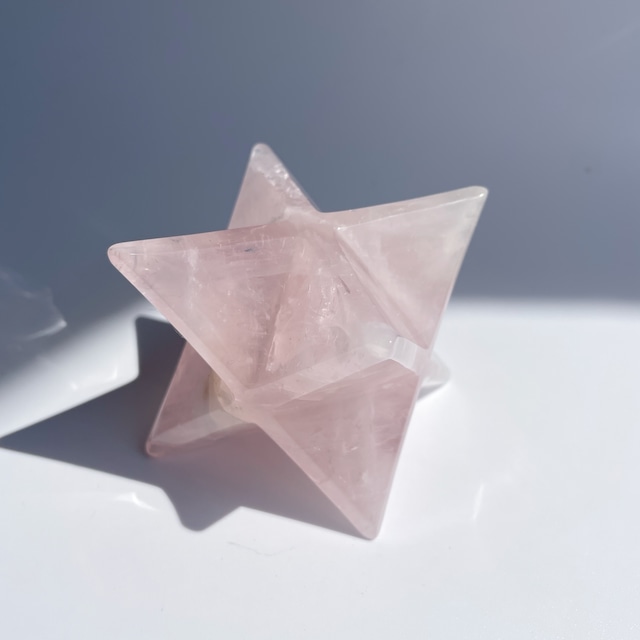 ローズクォーツ マカバ01◇Rose Quartz Merkaba◇天然石・鉱物・パワーストーン