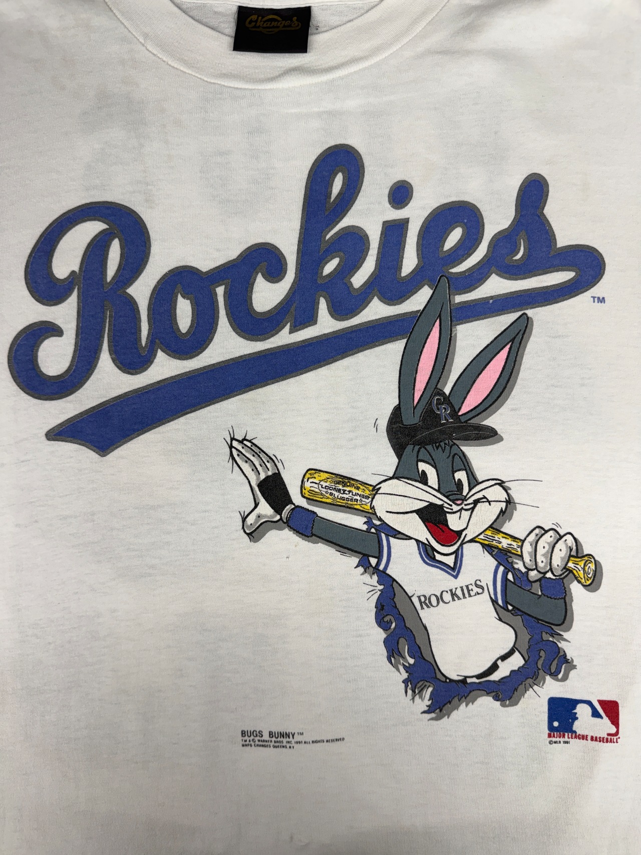 90s Colorado Rockies × Bugs Bunny / Changes made in usa・画像8