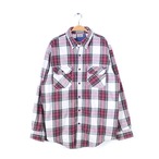 80s エルエルビーン USA製 フランネルシャツ ティンバーライン ライナー付 長袖シャツ タータンチェック L.L.BEAN メンズL 古着 @CA1395