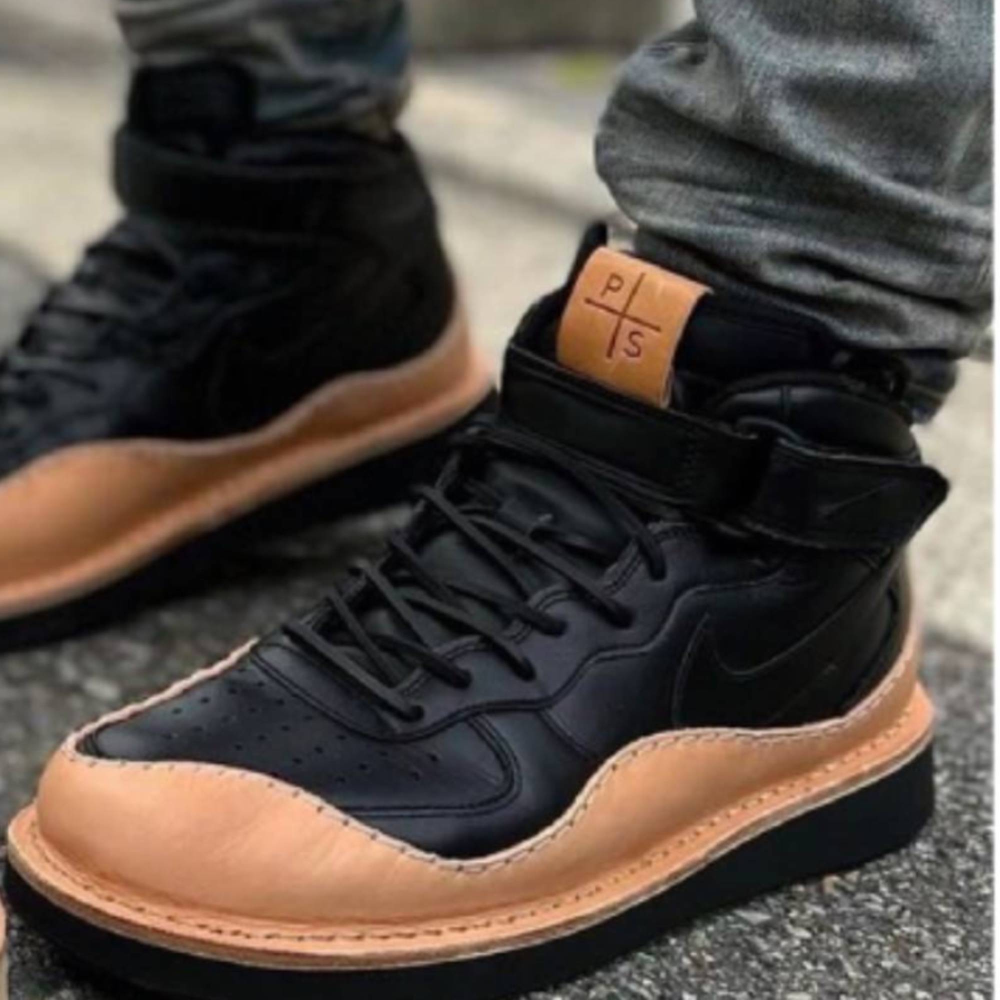 Peterson Stoop AIR FORCE 1 BLACK BLACK | AYIN 