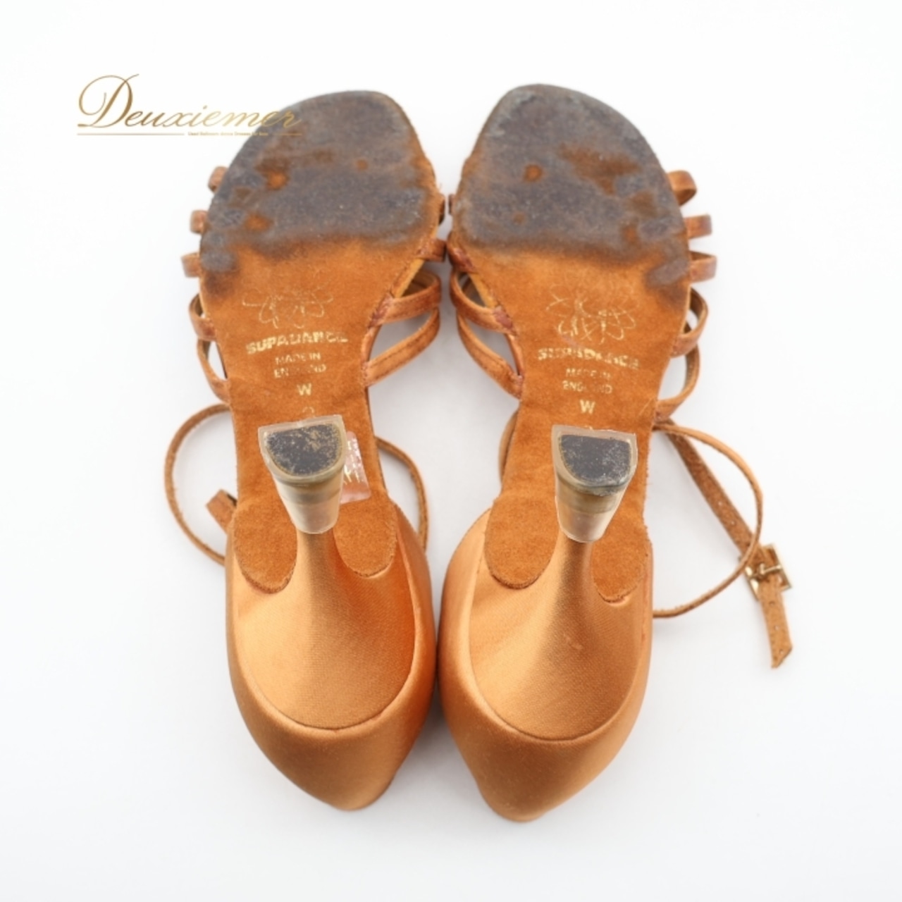 社交ダンス 衣装 ラテン シューズ サイズ ブラウン系 SUPADANCE 靴 くつ ヒール レディース 茶 光沢 上品 シンプル かわいい 練習 レッスン ステージ イベント 舞台 ストラップ