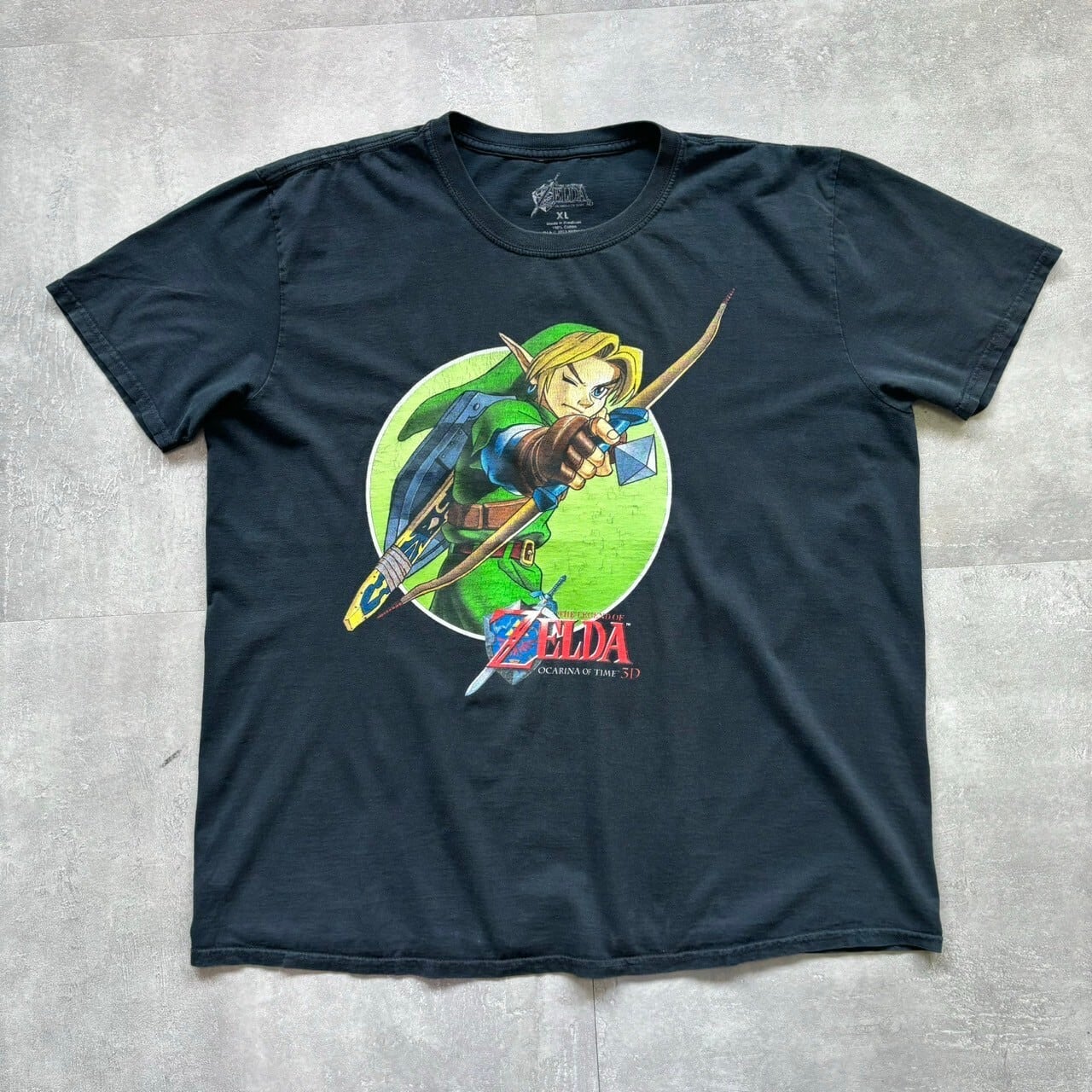 《XL size》ZELDA ゼルダの伝説 プリントTシャツ リンク ラバープリント No.3306