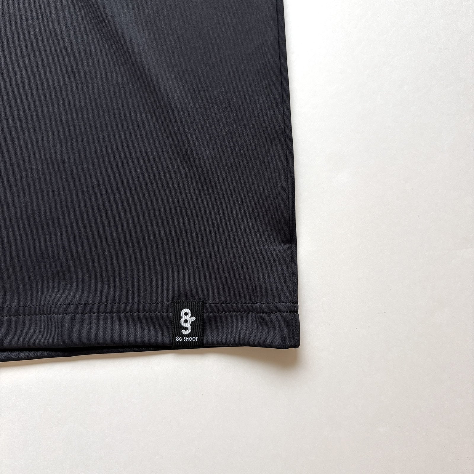 LOGO PRINT MOCK NECK SHIRT - CHARCOAL / BLACK - | 8G SHOOT WEBSTORE