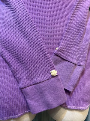 garment dye thermal  purple&purple