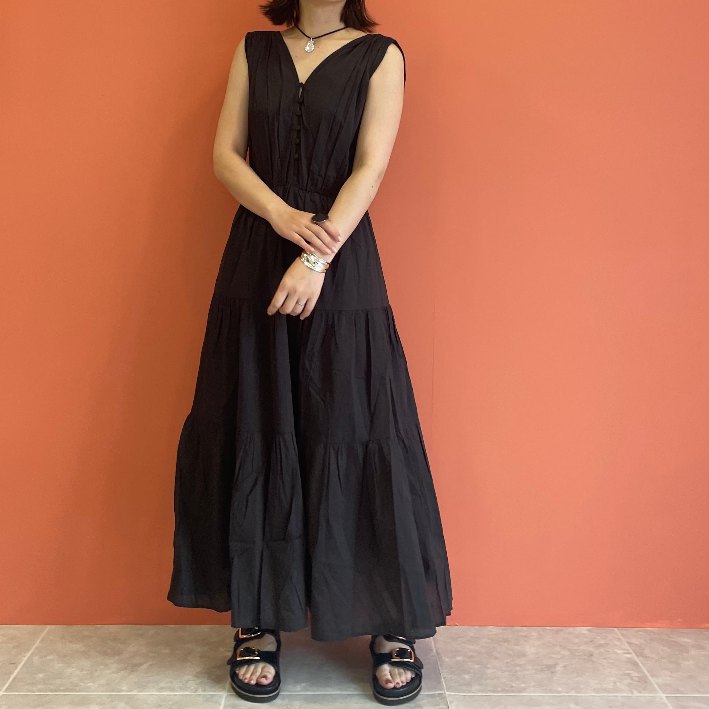 リンカブル LINKABLE ティアードワンピース ホワイト 新品 ティアード