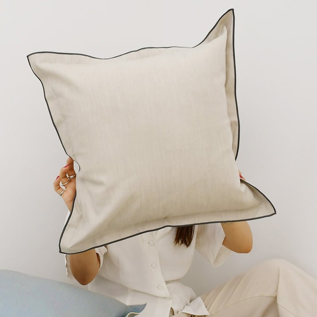 マチ クッション カバー  “グレー”