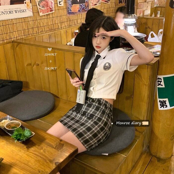 レッドスタイルスカート サマーシャツ ストリート 夏物 モンロー23394665912