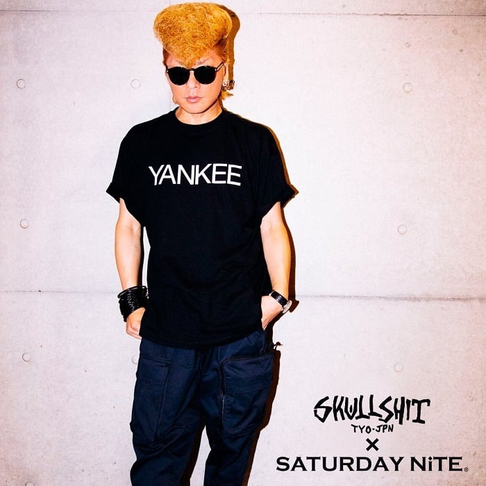 SKULLSHIT × SATURDAY NiTE collaboration「YANKEE Tシャツ ...