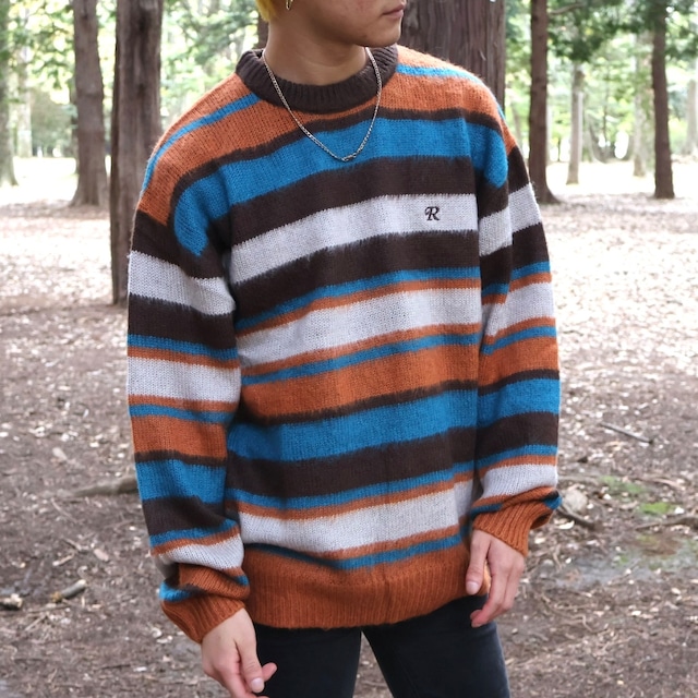 mulch border crewknit / ブラウン/rou(I)025