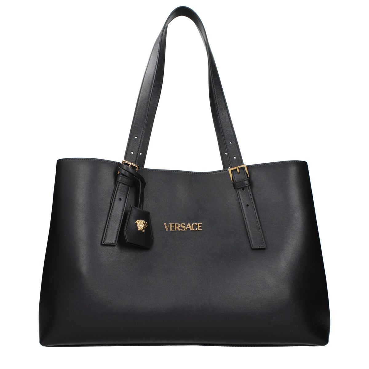 VERSACE ヴェルサーチ レディース ショルダーバッグ レザー ブラック