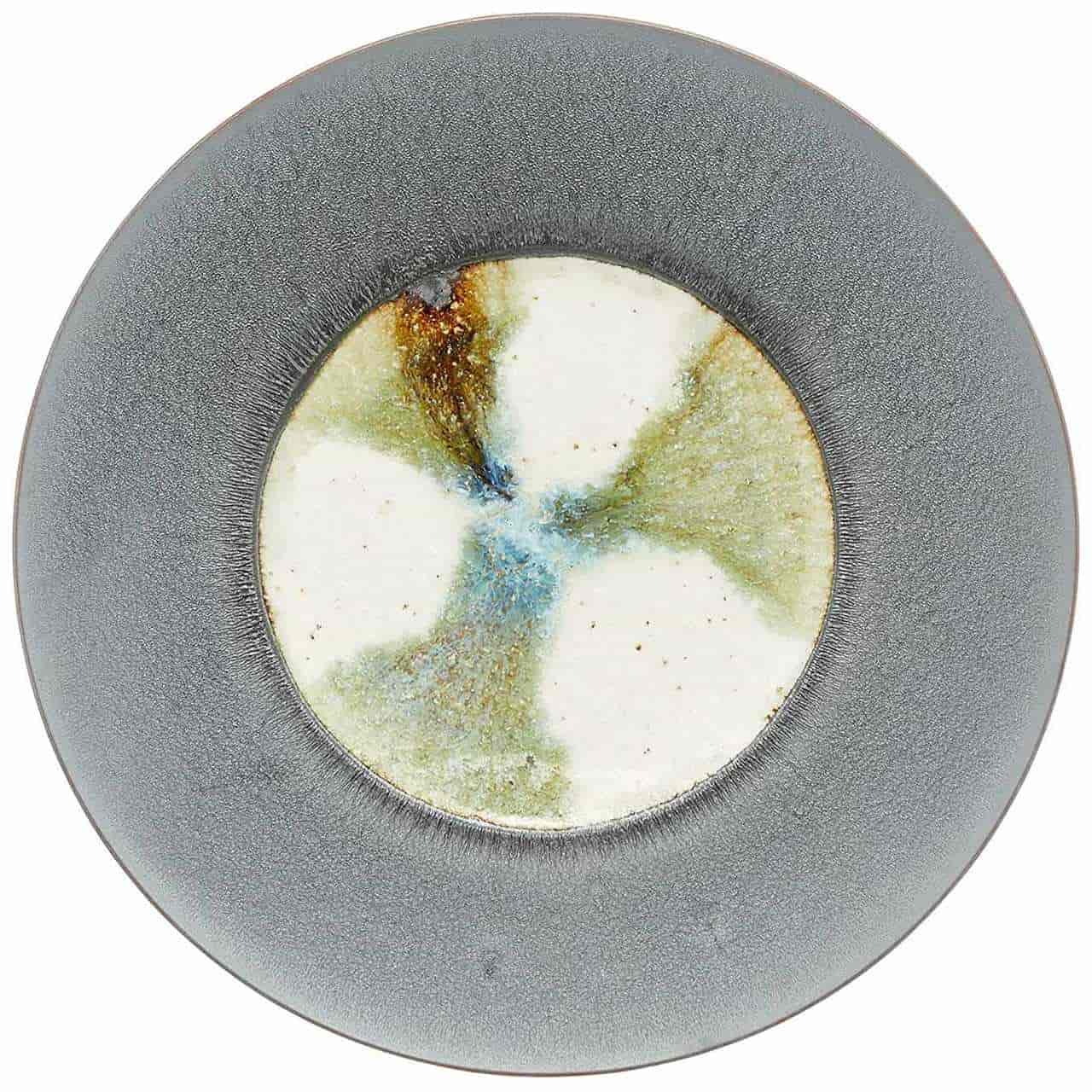 TOKI1919 「ビストロ流景」 スープ皿 パスタ皿 ディナープレート 直径約29×深さ4.3cm フレンチ 皿 深い グレー 37Q399-03
